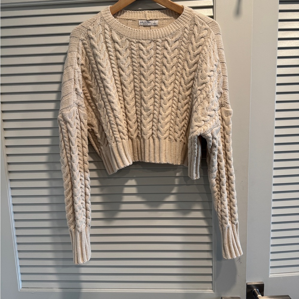 Cable Knit Cream Sweater